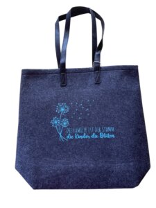 Filztasche mit Spruch