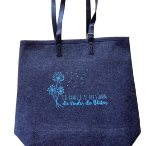 Filztasche mit Spruch